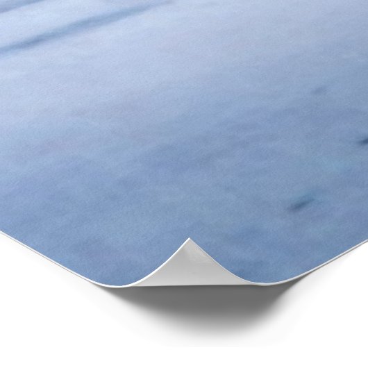 凍ってい湖 ポスター (角)