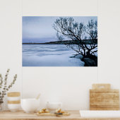 凍ってい湖 ポスター (キッチン)