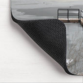 凍ってい湖 マウスパッド (コーナー)