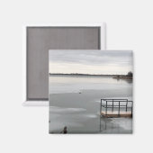 凍ってい湖 マグネット (正面/裏面)