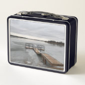 凍ってい湖 メタルランチボックス (裏面)