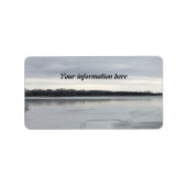 凍ってい湖 ラベル (正面)