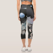 凍ってい絵を描抽象芸術結晶 カプリレギンス (裏面)