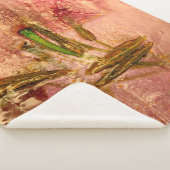 凍ってい花と葉氷の塊に咲く花 シェルパブランケット (3/4)