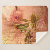 凍ってい花と葉氷の塊に咲く花 シェルパブランケット (正面(横))