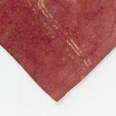 凍ってい花と葉氷の塊に咲く花 フリースブランケット (角)