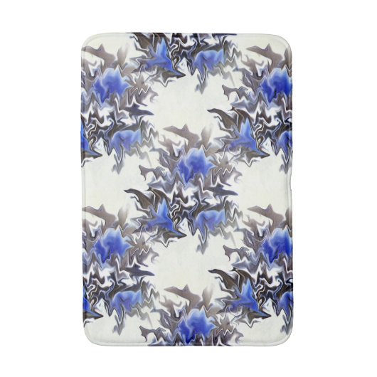 凍ってい花…..... バスマット (正面縦)