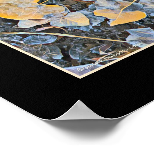 凍ってい葉 ポスター (角)