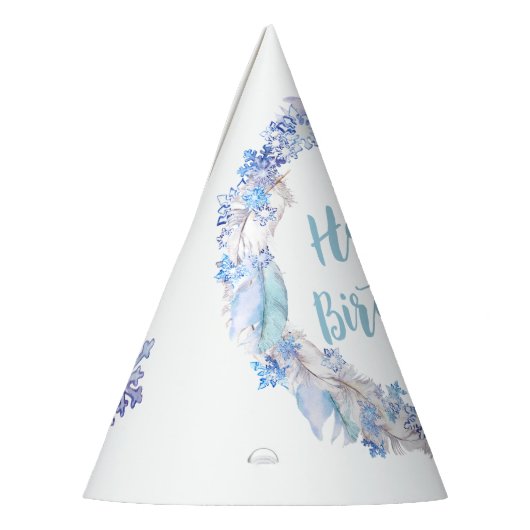 凍ってい誕生日任意の年齢凍っていテーマパーティー帽子 パーティーハット (左)