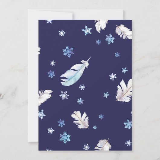 凍ってい誕生日招待状第2誕生日凍ってい招待状 招待状 (裏面)