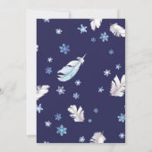 凍ってい誕生日招待状4thバースデー凍ってい招待状 招待状 (裏面)