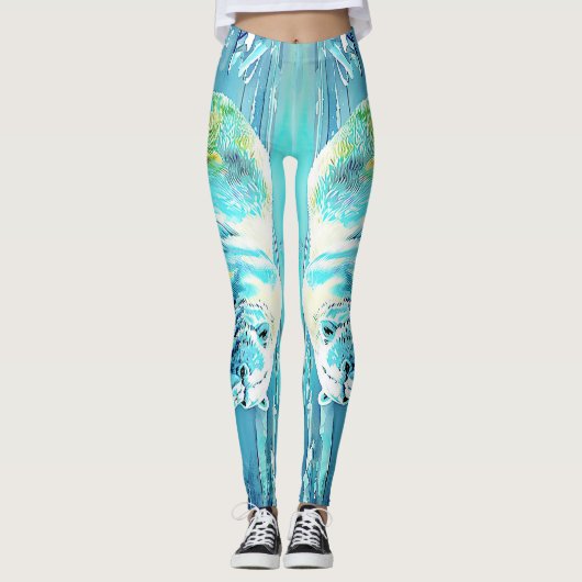 「凍ってい遺言:クマの旅」 レギンス (正面)