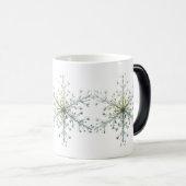 凍ってい開花 – 植物性スノーフレーク モーフィングマグカップ (正面右)
