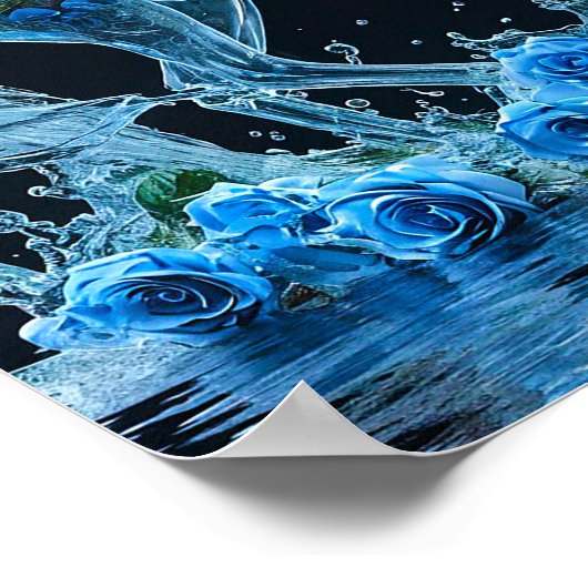 凍ってい馬 ポスター (角)