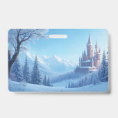 凍ってい-スタイルプラスチックバッジ バッジ (裏面)