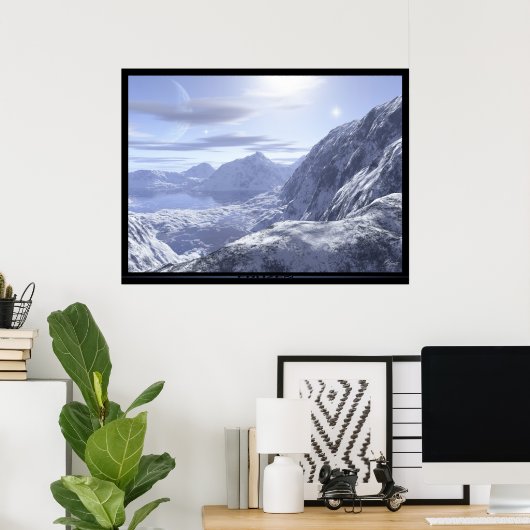 凍ってい ポスター (ホームオフィス)