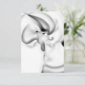 凍ってい:抽象芸術グレー、白、および黒 カード (スタンド正面)