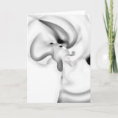 凍ってい:抽象芸術グレー、白、および黒 カード (正面)