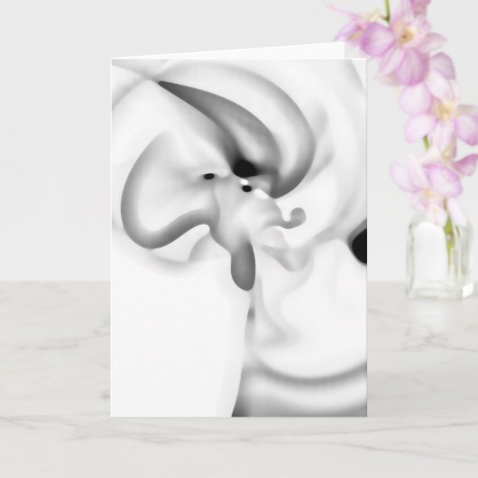 凍ってい:抽象芸術グレー、白、および黒 カード (蘭)