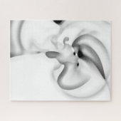 凍ってい:抽象芸術グレー、白、および黒 ジグソーパズル (横)