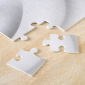 凍ってい:抽象芸術グレー、白、および黒 ジグソーパズル (側面)