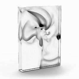 凍ってい:抽象芸術グレー、白、および黒 フォトブロック