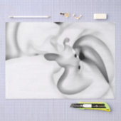 凍ってい:抽象芸術グレー、白、および黒 薄葉紙 (クラフト)