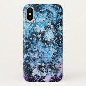 凍ってい - blue抽象芸術iPhone Xケース Case-Mate iPhoneケース (裏面)