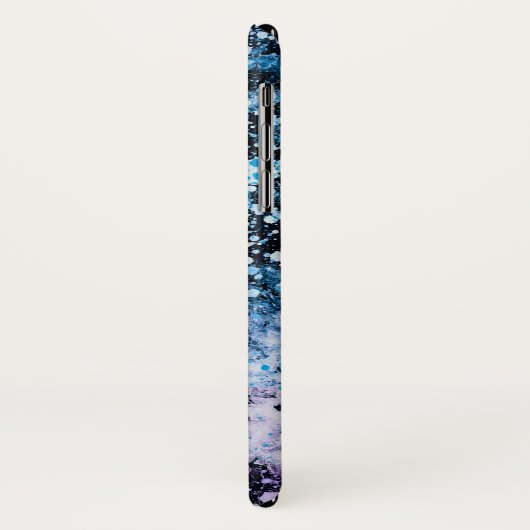 凍ってい - blue抽象芸術iPhone Xケース Case-Mate iPhoneケース (裏面/左)