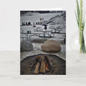 『凍てついたまま生まれて』クリスマスカード カード (正面)