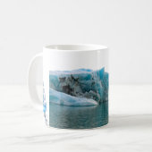 「凍てつく深海」マグカップ | 氷山とクラゲの海 コーヒーマグカップ (正面左)