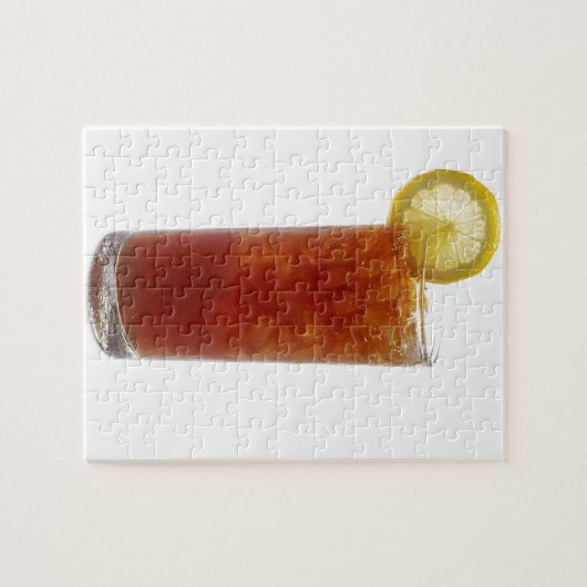 凍らされた茶のガラス ジグソーパズル (横)