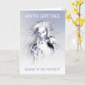 凍傷に気をつけて。氷の吸血鬼 カード (黄色い花)