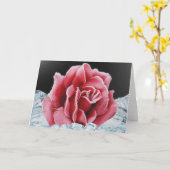 凍結するばら色カード カード (黄色い花)