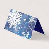 凍結するバーのバルミツワーの護衛の座席カード 名刺 (裏面)