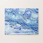 凍結するフラクタルの景色のジグソーパズル ジグソーパズル (横)