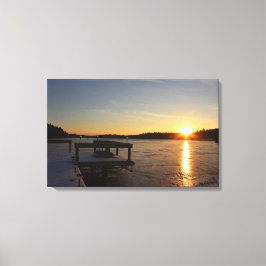 凍結する反射 キャンバスプリント