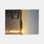 凍結する反射 フリースブランケット (正面(横))