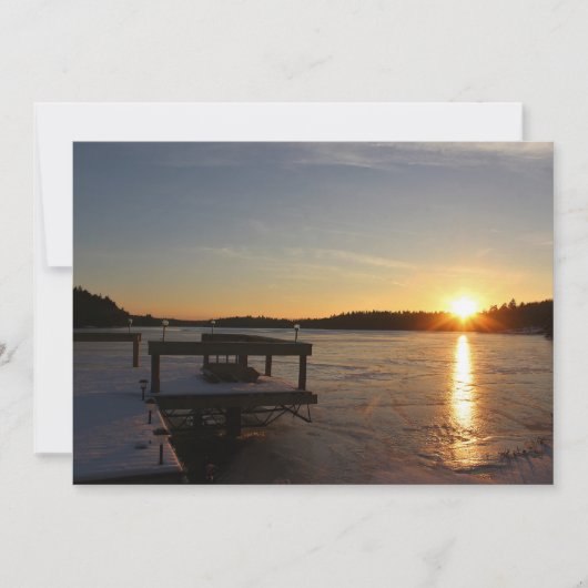 凍結する反射 招待状 (正面)