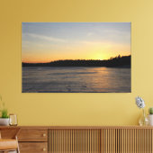 凍結する日没 キャンバスプリント (インサイチュ (リビング))