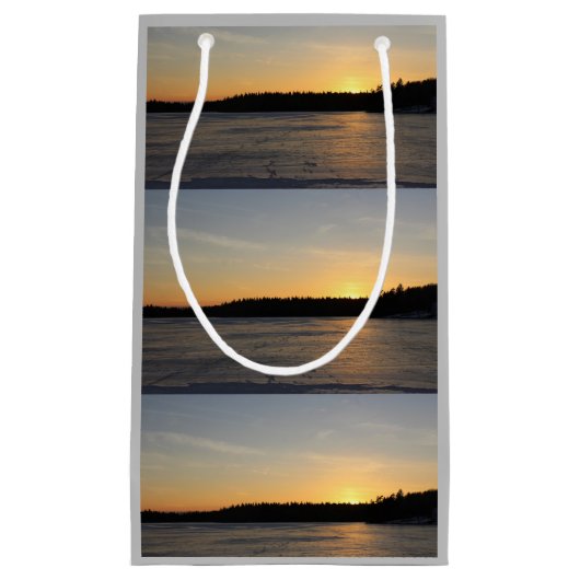 凍結する日没 スモールペーパーバッグ (正面)