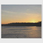 凍結する日没 ラッピングペーパー (フラット)