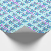 凍結する雪片の包装紙! 名前を!加えて下さい!! ラッピングペーパー (角)