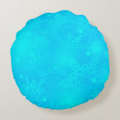 凍結する雪片 ラウンドクッション (裏面)
