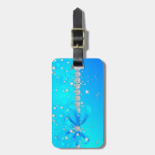 凍結する雪片 ラゲッジタグ (正面縦)