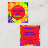 凍結乾燥キャンディカスタムーカラフル明るいおもしろい スクエア名刺 (正面/裏面)