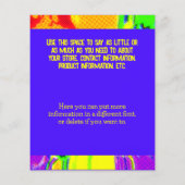 凍結乾燥キャンディカラフルーカスタム事業 チラシ (裏面)