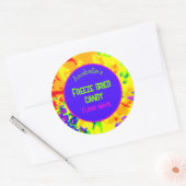 凍結乾燥キャンディラカラフルベパーソナライズされたル ラウンドシール (封筒)