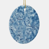 凍結氷結晶フラクタル雪の結晶 セラミックオーナメント (右)