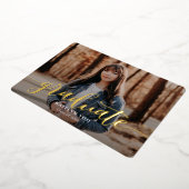 凝った味のフォイル卒業招待状 箔招待状 (回転した状態)